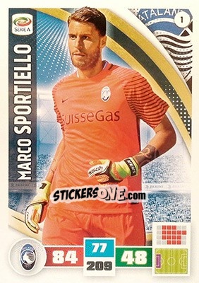 Sticker Marco Sportiello - Calciatori 2016-2017. Adrenalyn XL - Panini