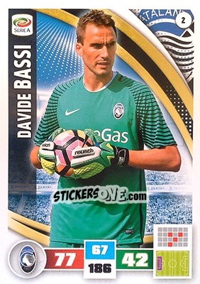 Cromo Davide Bassi - Calciatori 2016-2017. Adrenalyn XL - Panini