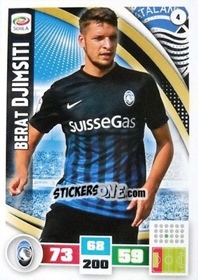 Sticker Berat Djimsiti - Calciatori 2016-2017. Adrenalyn XL n. 4 - Panini