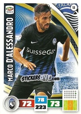 Cromo Marco D'Alessandro - Calciatori 2016-2017. Adrenalyn XL - Panini