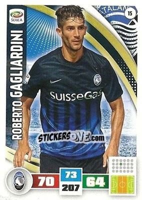 Sticker Roberto Gagliardini - Calciatori 2016-2017. Adrenalyn XL n. 15 - Panini