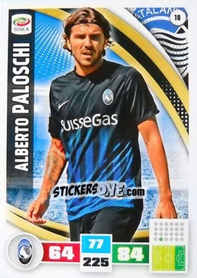 Sticker Alberto Paloschi - Calciatori 2016-2017. Adrenalyn XL n. 18 - Panini