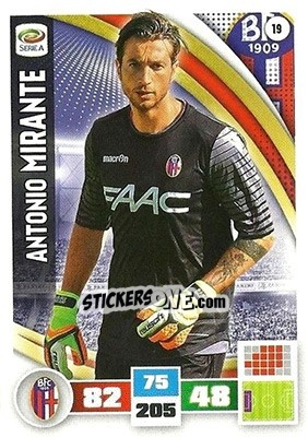 Sticker Antonio Mirante - Calciatori 2016-2017. Adrenalyn XL n. 19 - Panini