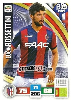 Figurina Luca Rossettini - Calciatori 2016-2017. Adrenalyn XL - Panini