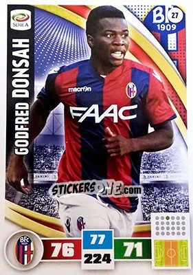 Sticker Godfred Donsah - Calciatori 2016-2017. Adrenalyn XL - Panini