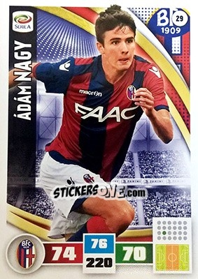 Sticker Ádám Nagy - Calciatori 2016-2017. Adrenalyn XL n. 29 - Panini