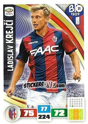 Sticker Ladislav Krejcí - Calciatori 2016-2017. Adrenalyn XL n. 31 - Panini
