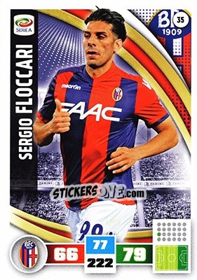 Sticker Sergio Floccari - Calciatori 2016-2017. Adrenalyn XL n. 35 - Panini