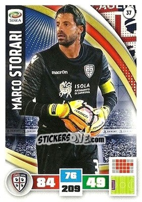 Figurina Marco Storari - Calciatori 2016-2017. Adrenalyn XL - Panini