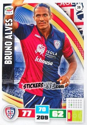 Sticker Bruno Alves - Calciatori 2016-2017. Adrenalyn XL n. 39 - Panini