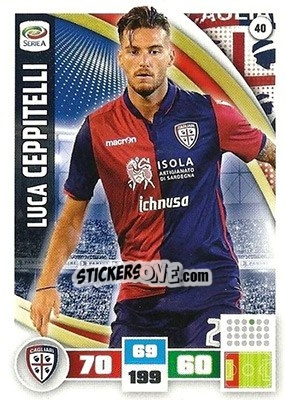 Sticker Luca Ceppitelli - Calciatori 2016-2017. Adrenalyn XL - Panini