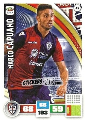 Sticker Marco Capuano - Calciatori 2016-2017. Adrenalyn XL n. 43 - Panini