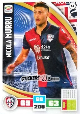 Figurina Nicola Murru - Calciatori 2016-2017. Adrenalyn XL - Panini