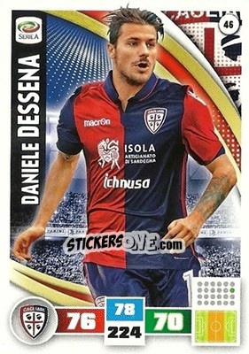 Sticker Daniele Dessena - Calciatori 2016-2017. Adrenalyn XL n. 46 - Panini