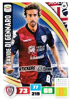 Sticker Davide Di Gennaro - Calciatori 2016-2017. Adrenalyn XL n. 50a - Panini