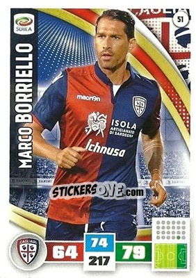 Sticker Marco Borriello - Calciatori 2016-2017. Adrenalyn XL n. 51 - Panini