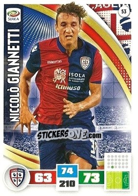 Sticker Niccolò Giannetti - Calciatori 2016-2017. Adrenalyn XL - Panini