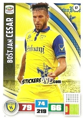Sticker Boštjan Cesar - Calciatori 2016-2017. Adrenalyn XL n. 57 - Panini
