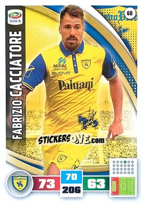 Sticker Fabrizio Cacciatore - Calciatori 2016-2017. Adrenalyn XL n. 60 - Panini