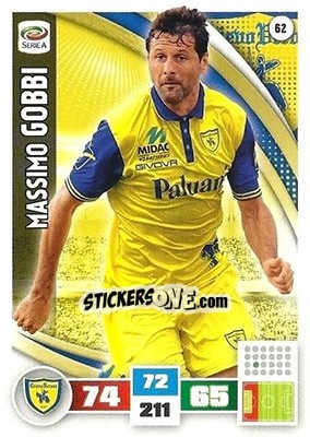 Sticker Massimo Gobbi - Calciatori 2016-2017. Adrenalyn XL n. 62 - Panini