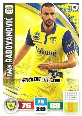 Sticker Ivan Radovanovic - Calciatori 2016-2017. Adrenalyn XL n. 65 - Panini