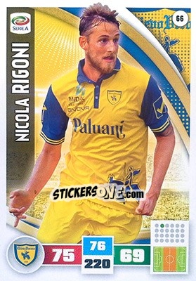 Cromo Nicola Rigoni - Calciatori 2016-2017. Adrenalyn XL n. 66 - Panini