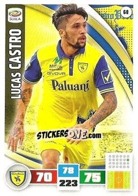 Sticker Lucas Castro - Calciatori 2016-2017. Adrenalyn XL n. 68 - Panini