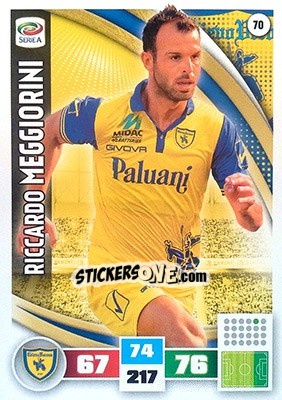 Cromo Riccardo Meggiorini - Calciatori 2016-2017. Adrenalyn XL - Panini