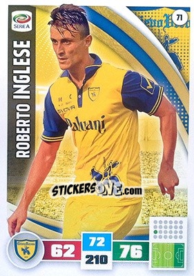Sticker Roberto Inglese - Calciatori 2016-2017. Adrenalyn XL n. 71 - Panini