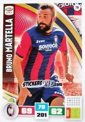 Figurina Bruno Martella - Calciatori 2016-2017. Adrenalyn XL - Panini