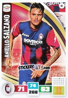 Sticker Aniello Salzano - Calciatori 2016-2017. Adrenalyn XL n. 81 - Panini