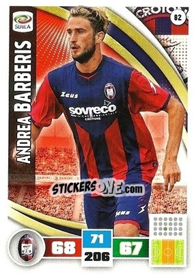 Sticker Andrea Barberis - Calciatori 2016-2017. Adrenalyn XL n. 82 - Panini