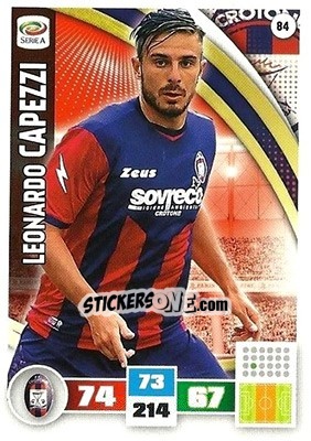 Sticker Leonardo Capezzi - Calciatori 2016-2017. Adrenalyn XL n. 84 - Panini