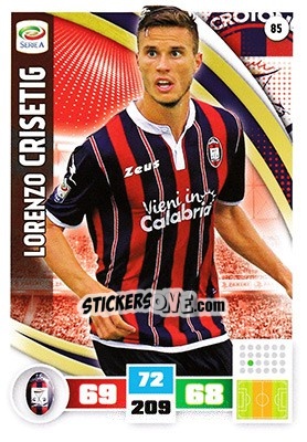 Cromo Lorenzo Crisetig - Calciatori 2016-2017. Adrenalyn XL - Panini