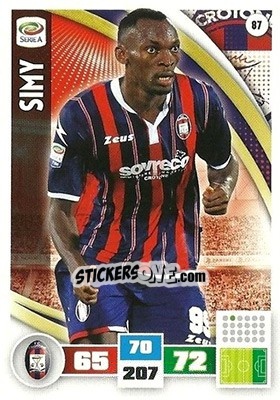 Sticker Simy - Calciatori 2016-2017. Adrenalyn XL n. 87 - Panini