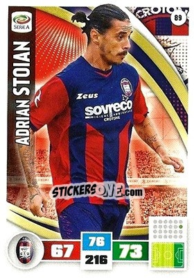 Figurina Adrian Stoian - Calciatori 2016-2017. Adrenalyn XL - Panini