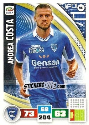 Sticker Andrea Costa - Calciatori 2016-2017. Adrenalyn XL n. 94 - Panini