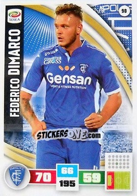 Sticker Federico Dimarco - Calciatori 2016-2017. Adrenalyn XL n. 98 - Panini