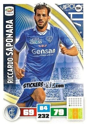 Sticker Riccardo Saponara - Calciatori 2016-2017. Adrenalyn XL - Panini
