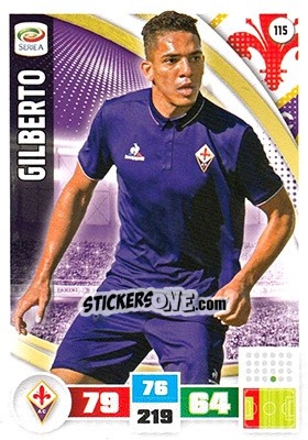 Figurina Gilberto - Calciatori 2016-2017. Adrenalyn XL - Panini