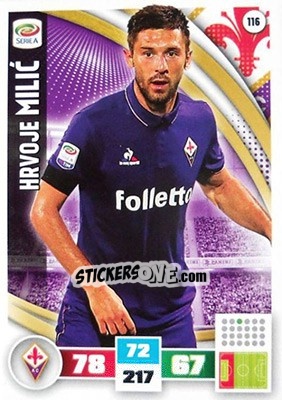 Sticker Hrvoje Milic - Calciatori 2016-2017. Adrenalyn XL - Panini