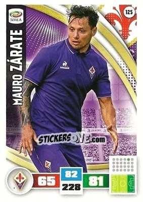 Cromo Mauro Zárate - Calciatori 2016-2017. Adrenalyn XL - Panini