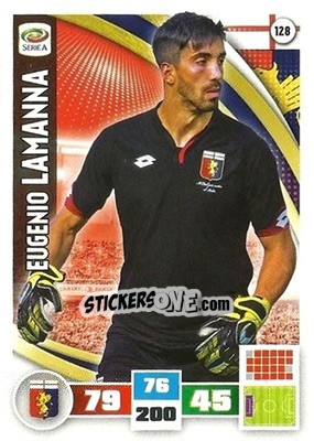 Sticker Eugenio Lamanna - Calciatori 2016-2017. Adrenalyn XL n. 128 - Panini