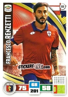 Sticker Francesco Renzetti - Calciatori 2016-2017. Adrenalyn XL n. 133 - Panini