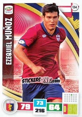 Figurina Ezequiel Muñoz - Calciatori 2016-2017. Adrenalyn XL - Panini