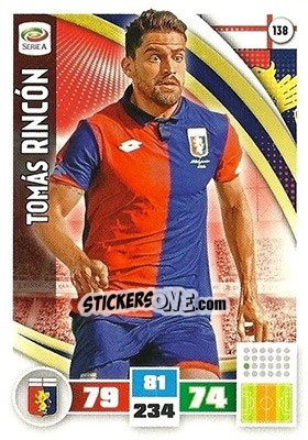 Sticker Tomás Rincón - Calciatori 2016-2017. Adrenalyn XL n. 138 - Panini