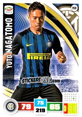 Sticker Yuto Nagatomo - Calciatori 2016-2017. Adrenalyn XL n. 150 - Panini