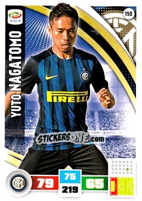 Sticker Yuto Nagatomo - Calciatori 2016-2017. Adrenalyn XL - Panini