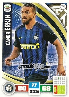 Figurina Caner Erkin - Calciatori 2016-2017. Adrenalyn XL - Panini