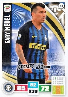 Sticker Gary Medel - Calciatori 2016-2017. Adrenalyn XL n. 152 - Panini